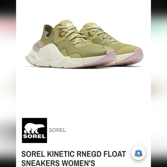 Sorel Shoes - Sorel Women's Kinetic RNEGD Float Sneakers - Olive